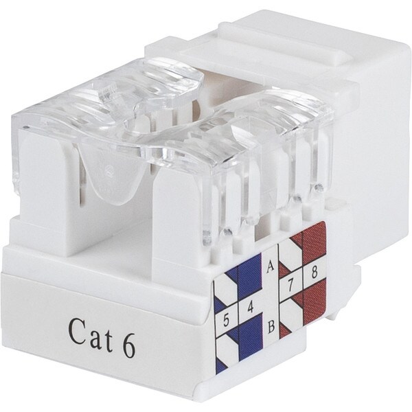 Main product image for Cat 6 White Keystone Jack Punch Down 150-815